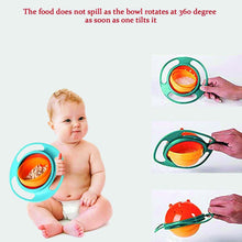 0617 Portable Non Spill Feeding Toddler Gyro Bowl 360 Degree Rotating Dish