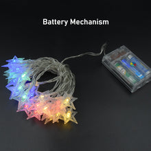 28 LED / Star 3.9 Meter Star Shape Led Light Battery Operated with Flashing Modes for Home Decoration, Kids Room, Waterproof Diwali & Wedding LED Christmas Light Indoor and Outdoor Light ,Festival Decoration (Multicolor Battery Not Included 3.9Mtr)