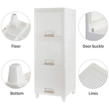 Multipurpose Storage Cabinet Storage Solutions Plastic Drawers  Multi Layer Wardrobe Storage Drawers  Foldable Multipurpose Drawer Units For Kitchen Bathroom Bedroom Cloth (3layer)