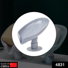 4831 Self Draining Soap Holder For Bathroom Leaf Shape Soap Dish Kitchen Soap Tray