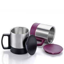 5565 Stainless Steel Coffeetea Cup Stainless Steel Lid Cover Hot Coffeetea Mug Hot Insulated Double Wall Stainless Steel Coffee And Milk Cup With Lid  Handle Easy To Carry - Coffee Cup (1 Pc)