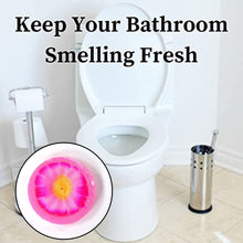 Floral-scented air freshener block for toilet