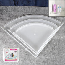 Bathroom Plastic Corner Shelf Rack Set For Wall Number Of Shelves (3 Pcs Set)