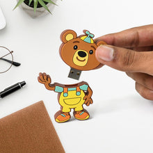 Portable Cartoon Shape Silicone Usb Pen Drive  Flash Disk (15 Gb With Baby Rhymes Song  1 Pc)