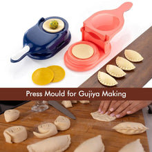 5302b Dumpling Skin Press Mould For Gujiya Ghughra Momos Making 2 In 1 Dumpling Maker Mould Machine Kitchen Dumpling