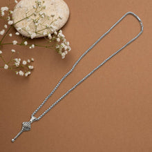 Silver Chain With Gada Pendant  Locket (1 Pc)