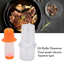 2 In 1 Portable Silicone Oil Bottle Brush With Lid (1 Set)