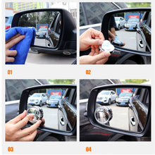 Car Blind Spot Side Mirror Round Hd Glass Blind Spot Mirror (2 Pc)