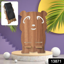 Wooden Cartoon Shape Design Mobile Stand  (1 Pc)