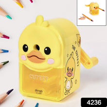 Plastic Cutest Duck Pencil Sharpener (1 Pc) 4236