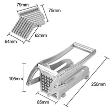 French Fries Potato Chips Strip Cutter Machine With Blade