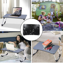 4989 Laptop Table Foldable Portable Notebook Bed Lap Desk Tray Stand Reading Holder With Coffee Cup Slot For Breakfast Reading  Movie Watching.