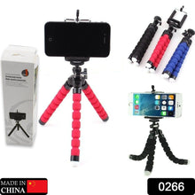 0266 Portable Mini Octopus Tripod Stand With Phone Holder For Live Selfie Mobile Phone Portable And Adjustable Stent