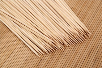 1107 Camping Wooden Color Bamboo Bbq Skewers Barbecue Shish Kabob Sticks Fruit Kebab Meat Party Fountain Bamboo Bbq Sticks Skewers Wooden (30cm)