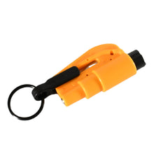 8761 2 In 1 Emergency Safety Cutter With Key Chain Small Portable Handy Emergency Safely Glass Breaking  Seat Belt Cutting Keychain Tool