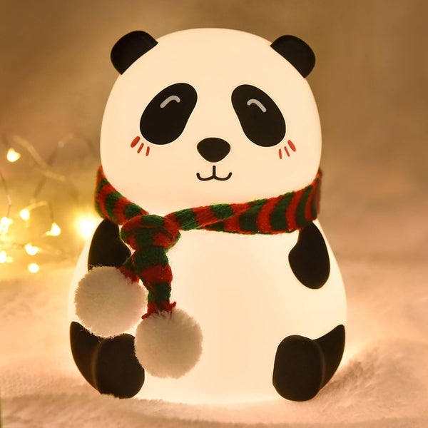 Panda 7-color Led Silicone Touch Lamp (1 Pc)