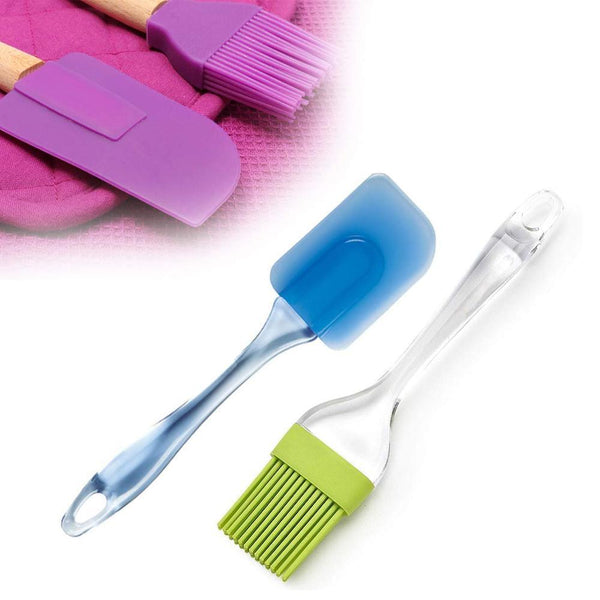 0136 Spatula And Pastry Brush For Cake Mixer