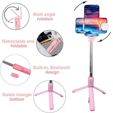 13120 Portable Foldable Selfie Stick With Remote Control 3-axis Tripod Hand Stabilizer For Smartphones Tiktok Vlog Youtuber Video Recording (1 Pc)