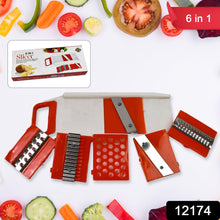 Plastic 6 In 1 Vegetables Slicer Cutter And Fruit Dicer Grater (1 Set)