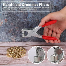 1593 Grommet Setting Tool With 25 Pcs Gold Eyelets Grommets Steel Hole Punch Setter Kit For Leather Canvas All Fabrics Men And Women Clothes Shoes Belts Bags Crafts