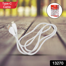 Type C Data Cable With 3.5 Amp Fast Charging Cable (900 Mm  1 Pc)